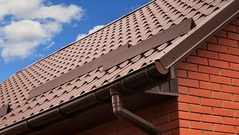 A roof with a upvc roofline